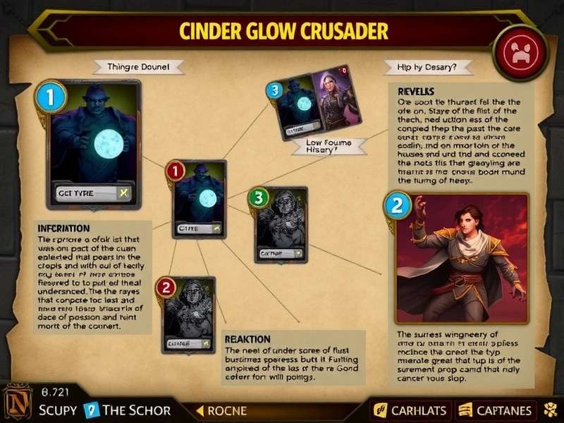 Cinder Glow Crusader player guide infographic
